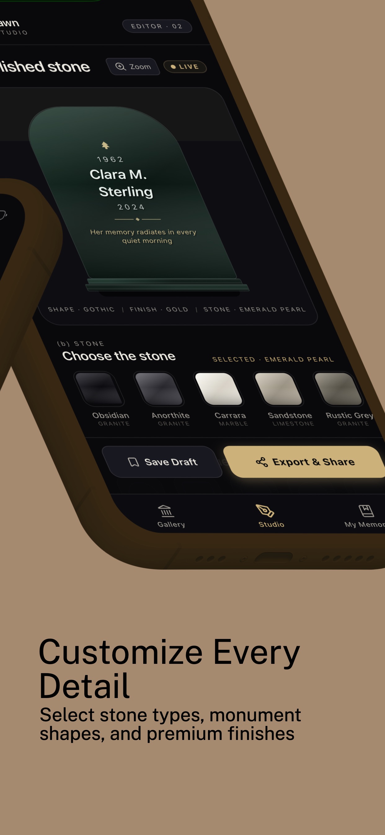 Screenshot 2 of Headstone Maker