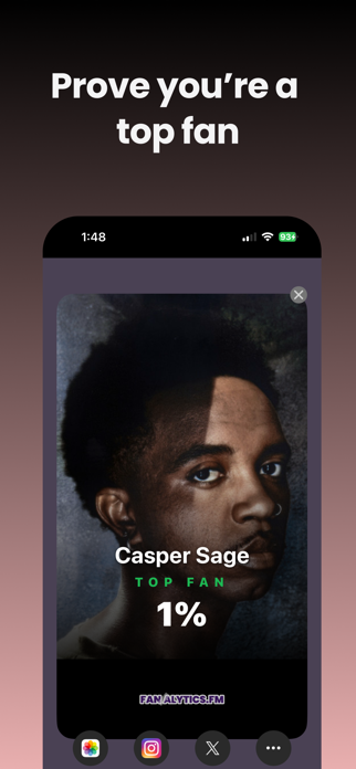 Fanalytics - Stats for Spotify Screenshot 2 of 4