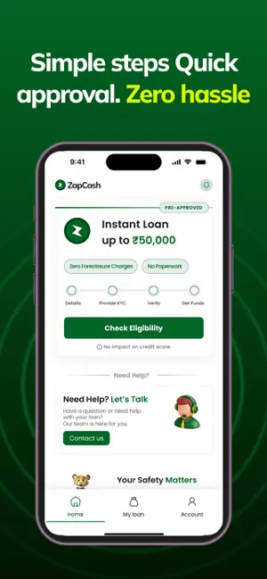 Zapcash - Quick Loans iPhone screenshot 1