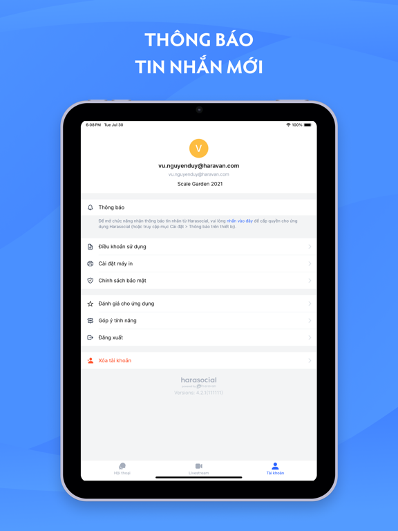 Harasocial iPad screenshot 8 - Business app