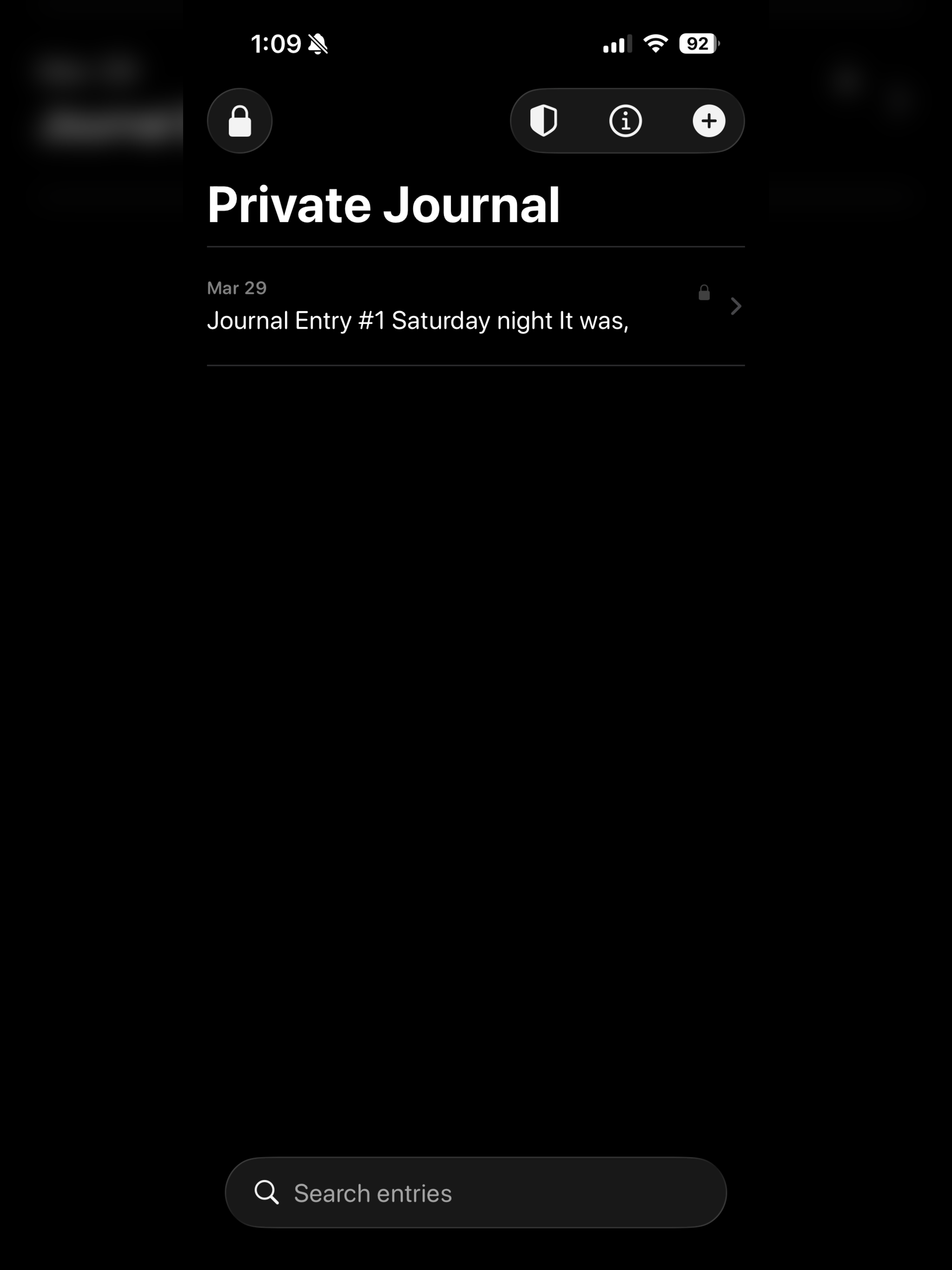 LocalOne Private Journal