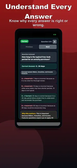 Life Insurance Quiz Prep screenshot 2