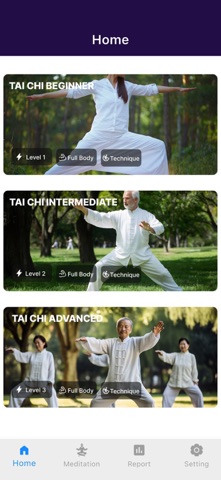 TAI CHI Workout: Home Fitness iPhone screenshot