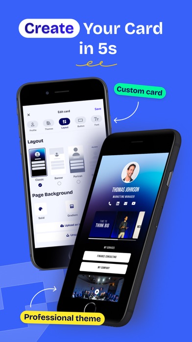 Snapcards Business Card Maker Screenshot