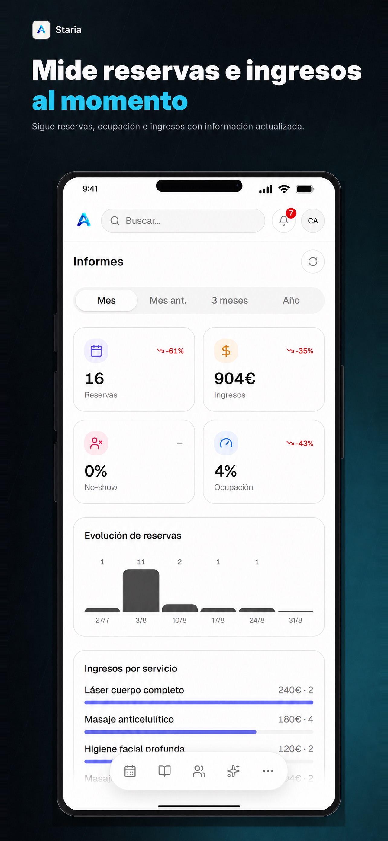 Screenshot 5 of StarIA · Reservas