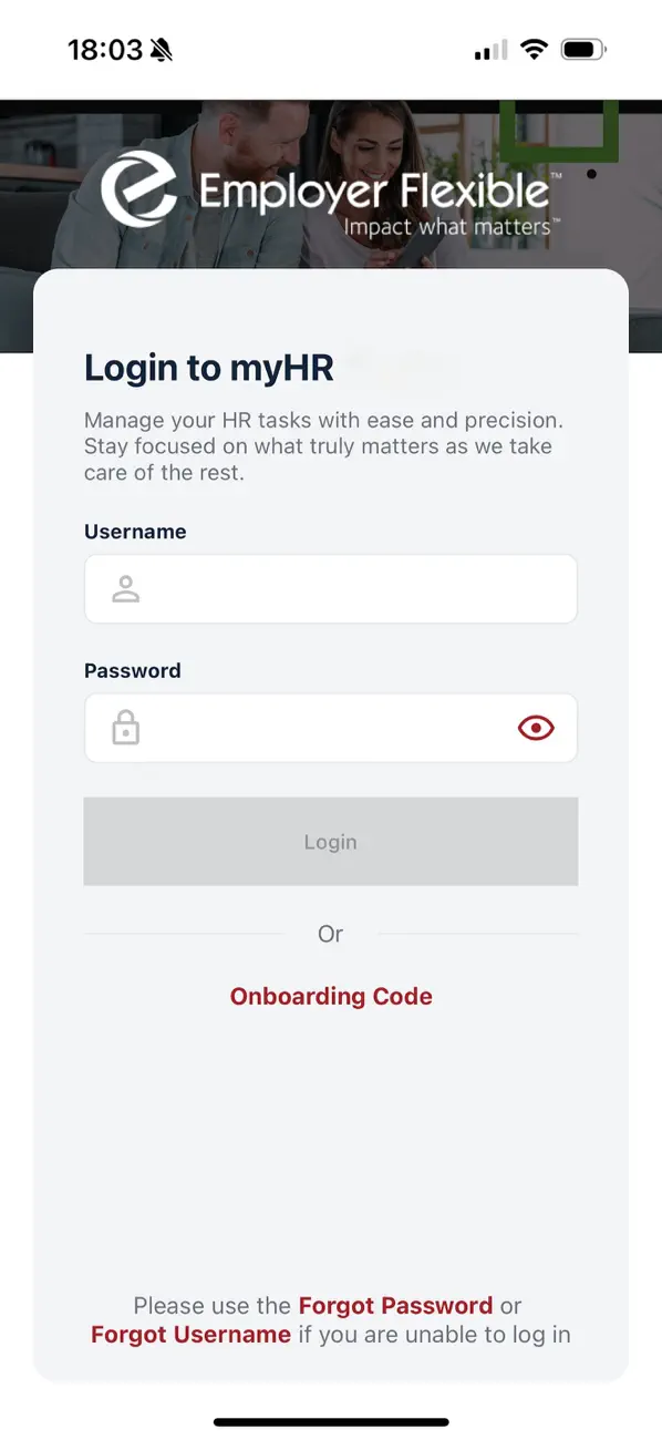 Screenshot #1 pour Employer Flexible - myMobile