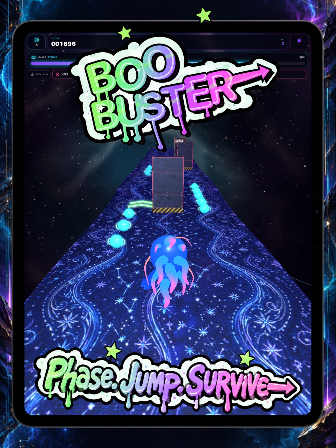 Screenshot 8 of BooBuster: Neon Ghost Runner