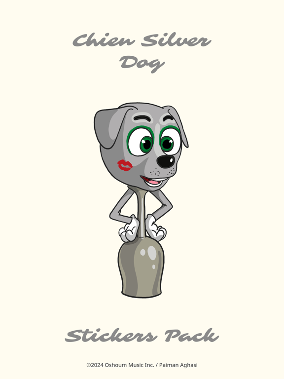 Screenshot #4 pour Chien Silver Dog Stickers