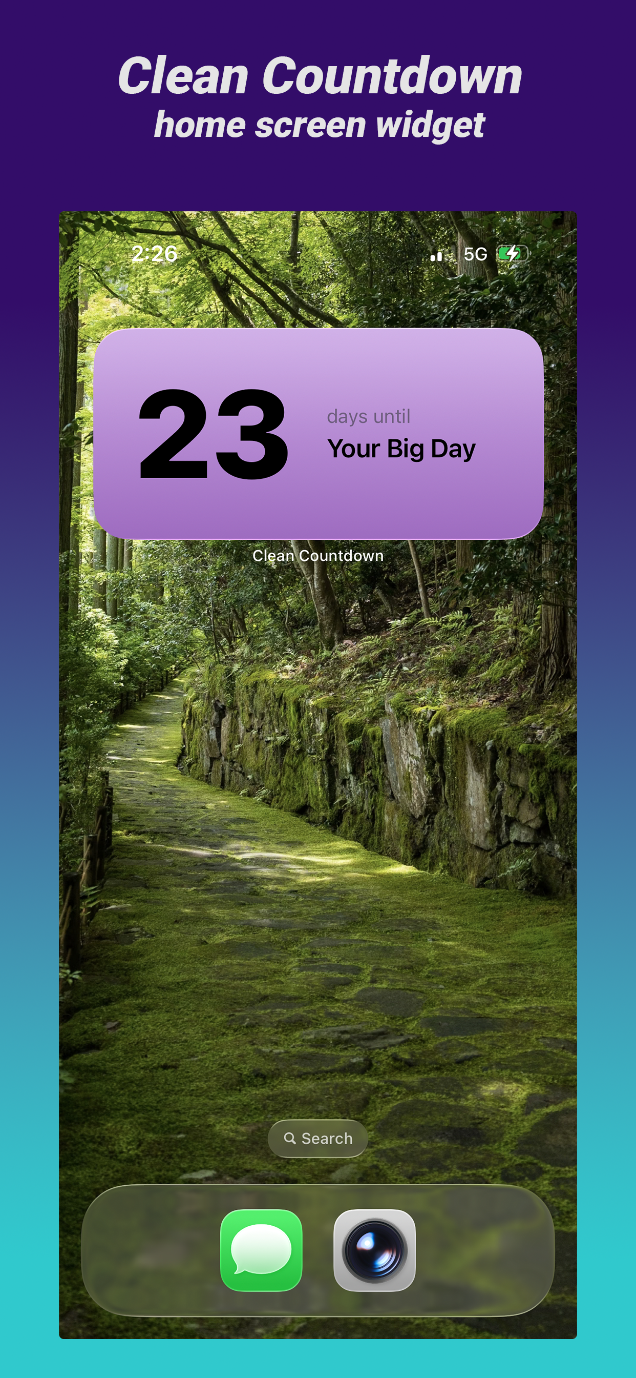 Clean Countdown Widget