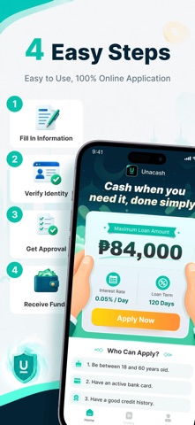 Unacash - online lending app iPhone screenshot 2