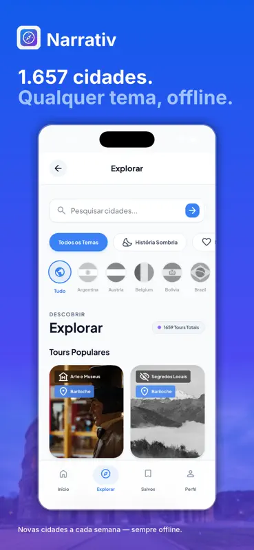 Narrativ: Tours Temáticos IA screenshot 1 of 5
