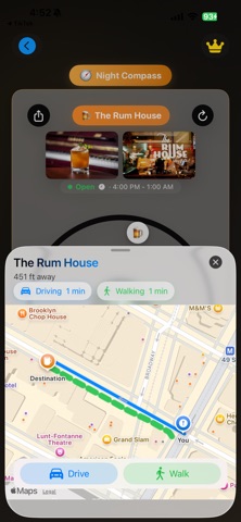 Night Compass: Bars Near Me screenshot