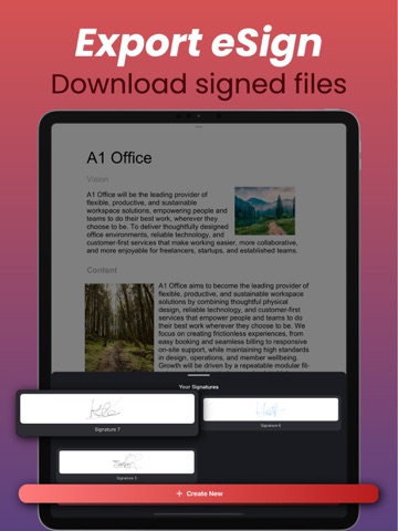 Sign PDF Documents: EasySigner iPad screenshot