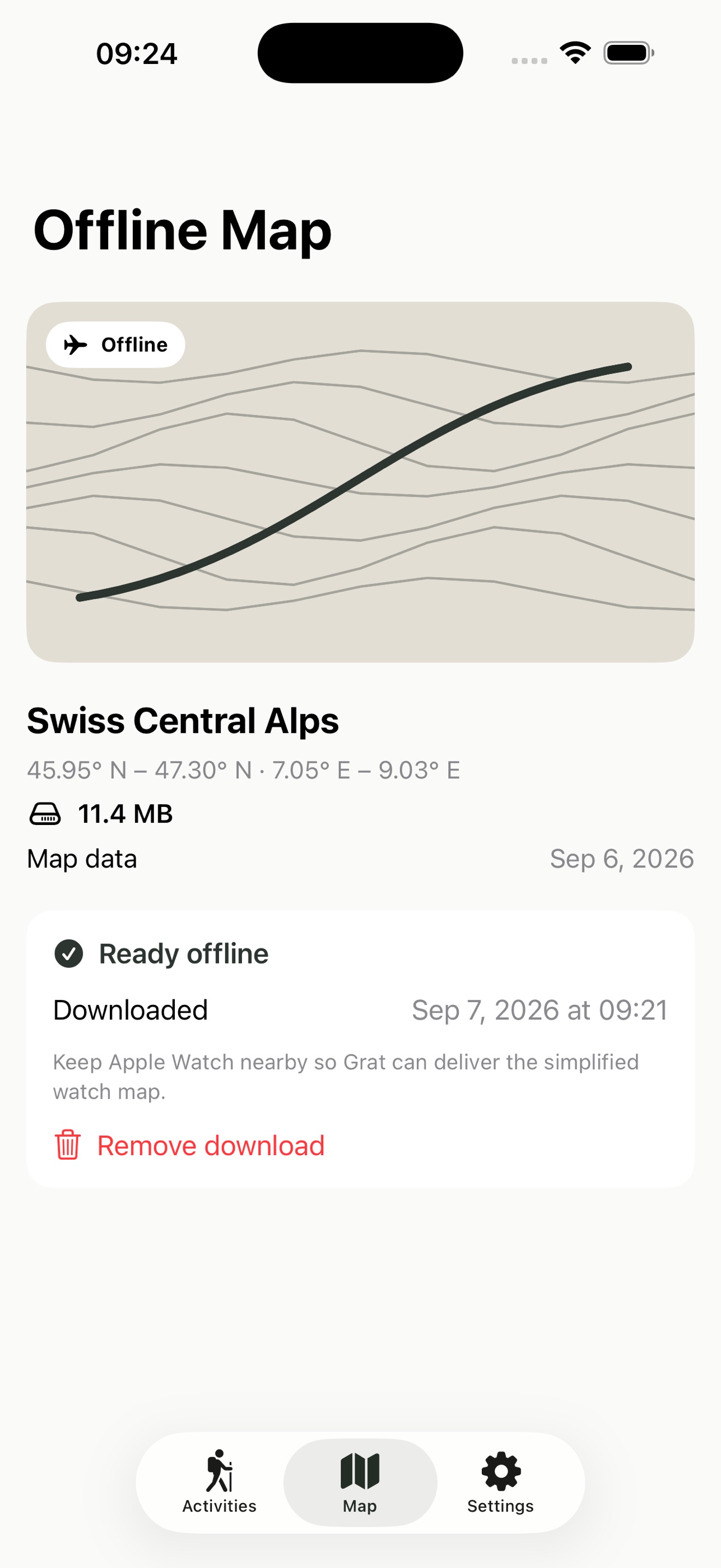 Screenshot 4 of Grat – Offline Watch Maps