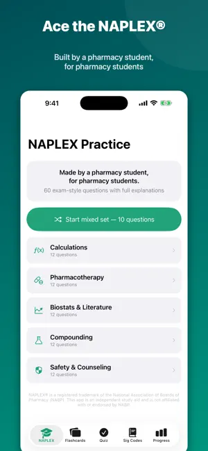 RxAce: NAPLEX Prep screenshot 1