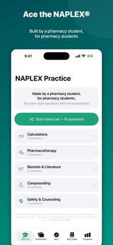 RxAce: NAPLEX Prep Screenshot 1 of 5