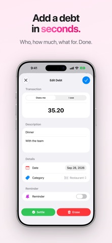 Settli - Settle your accounts. Screenshot 2 of 10