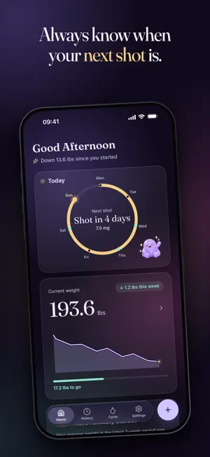 Glippy: Private GLP-1 Tracker screenshot 1