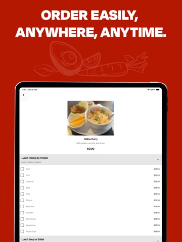 Chan Dara Thai Cafe iPad screenshot