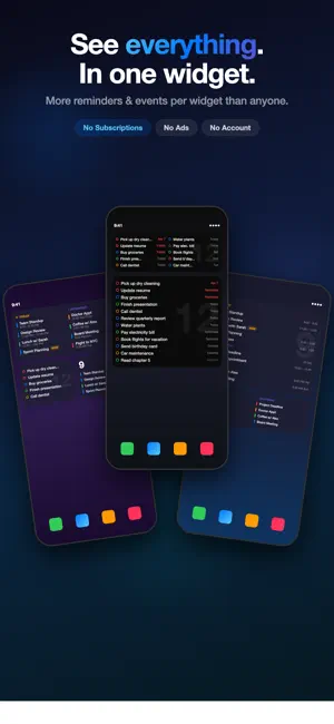 Reminders & Calendar Widget screenshot 1
