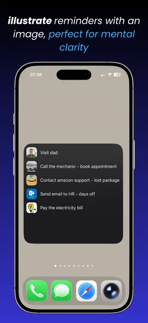Visual reminders + widget screenshot 1