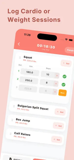 GainNotes: track your fitness screenshot 2