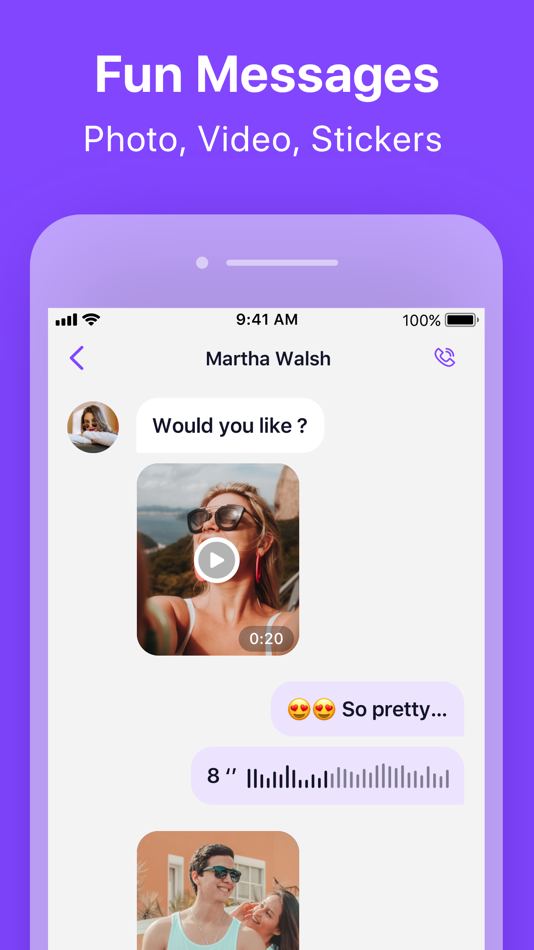 #8. SkyDuo - Video Calling & Chat (iOS) 由: Ningbo Juphoon System Software Co., Ltd.