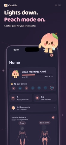 Cute Lifts: Workout Tracker Screenshot 9 of 9