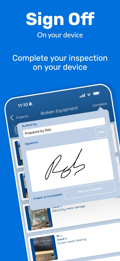Snag List - Audit & Report - Productivity App | MWM