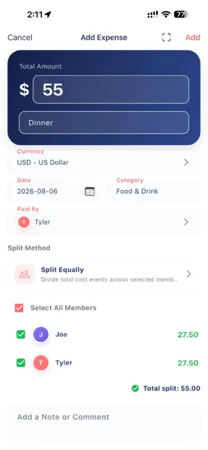 SplitWit - Group Expenses screenshot 3