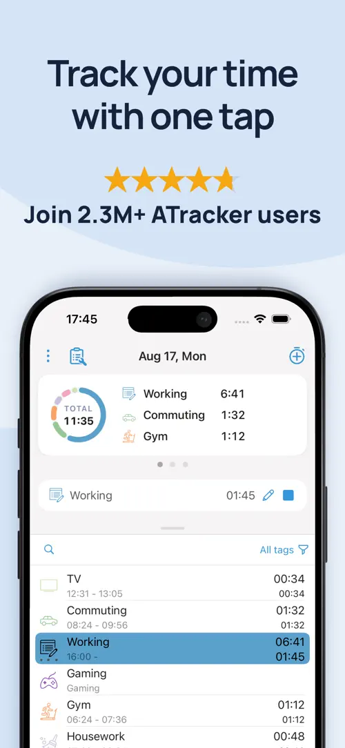 Capture d’écran de ATracker PRO 1