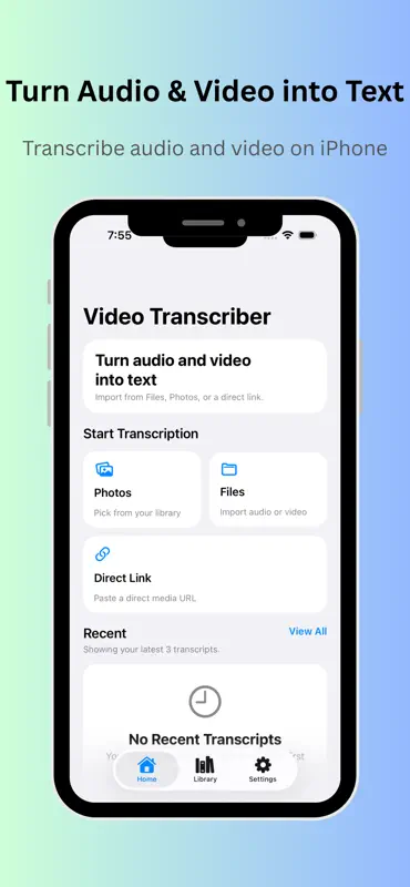 Video Transcriber - Transcript screenshot 1 of 6