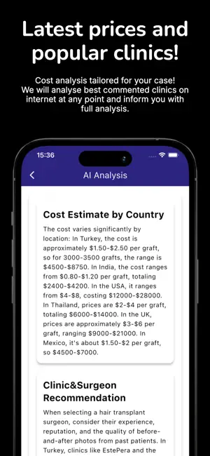 Hair Transplant AI Cost Expert screenshot 4