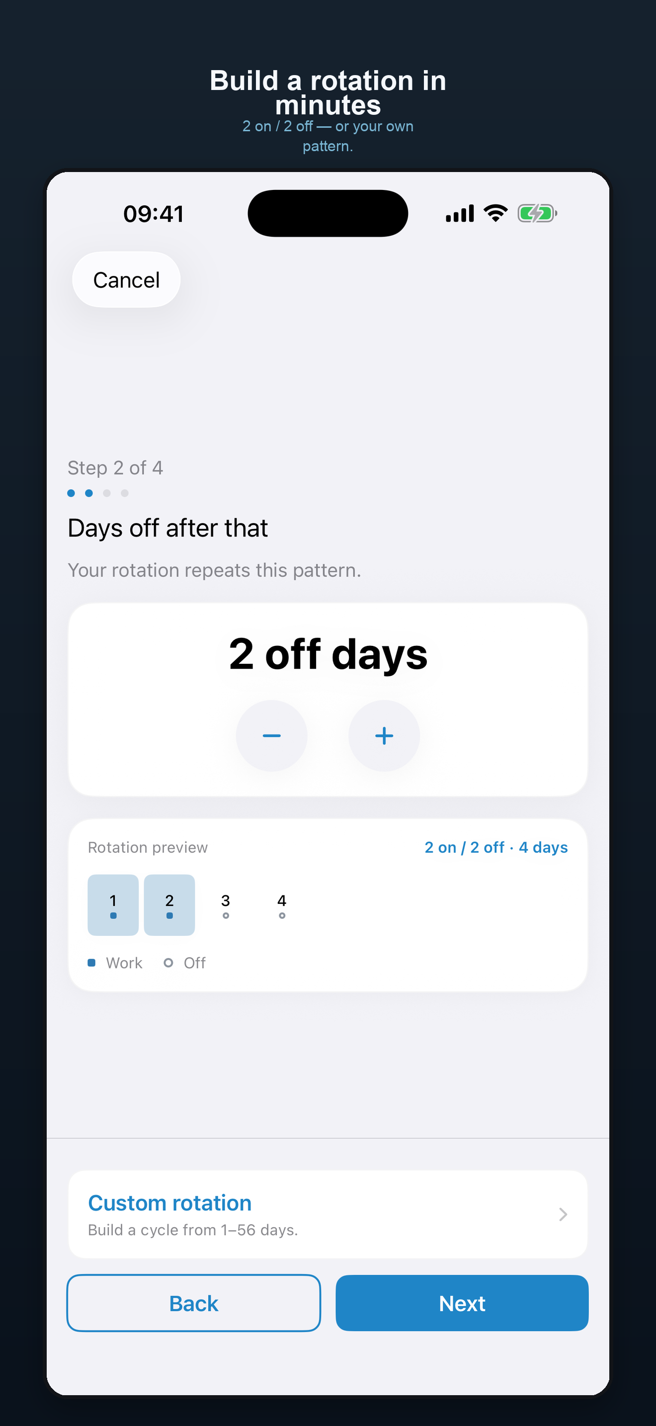 Shift Schedule Calendar screenshot 2
