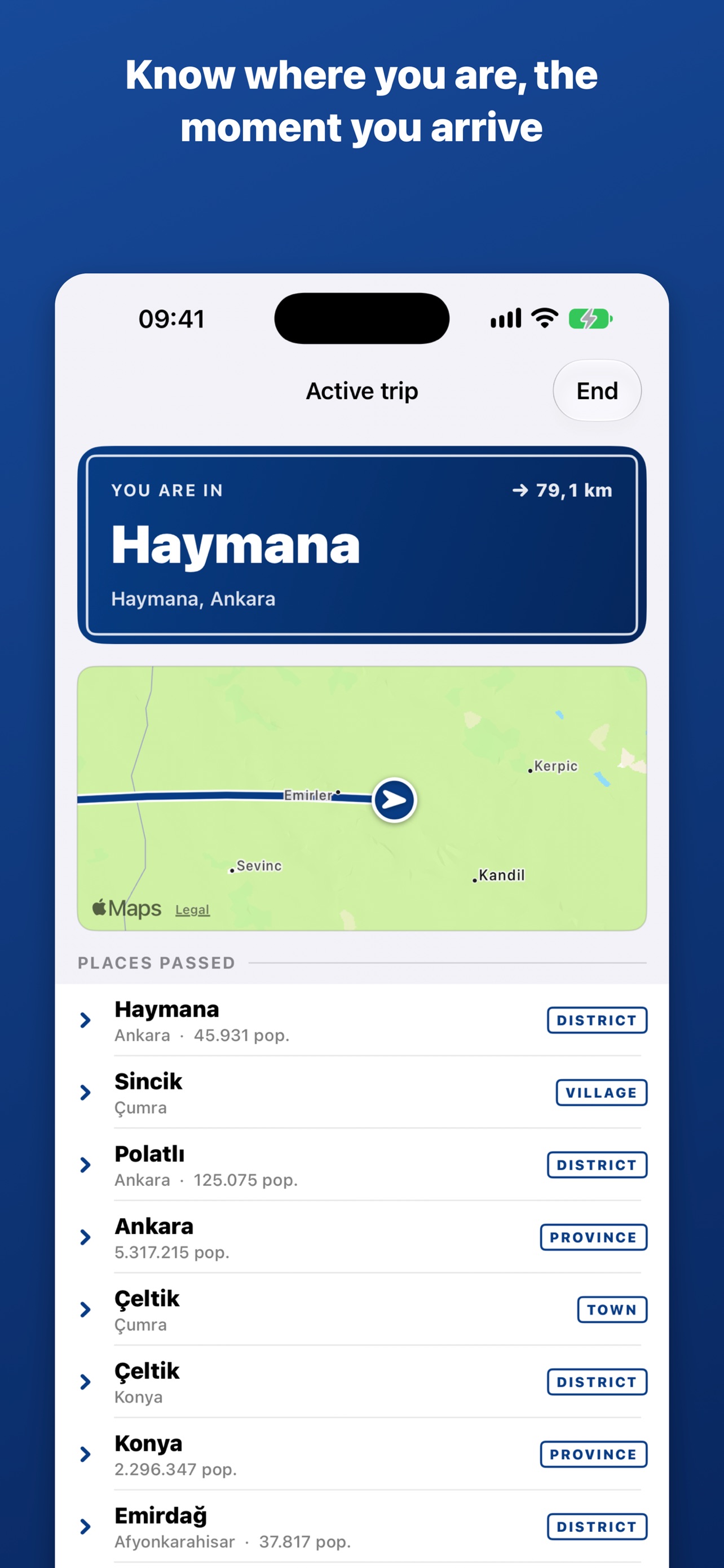 Screenshot 1 of Waymark – Trip Log