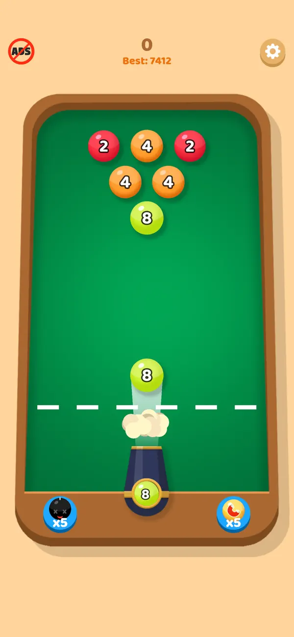 Screenshot #2 pour Bubble 2048