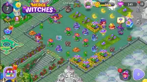 Merge Witches-Fun Puzzle Game screenshot 1