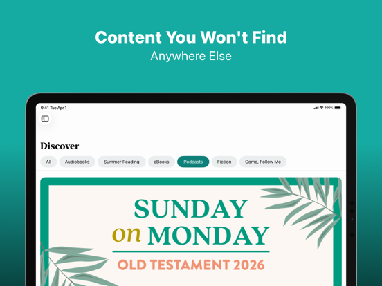 Deseret Bookshelf LDS Books iPad screenshot