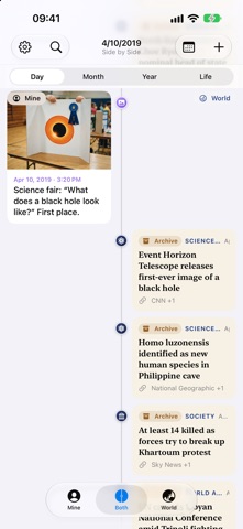 Coeval: Life & World Timeline screenshot 1