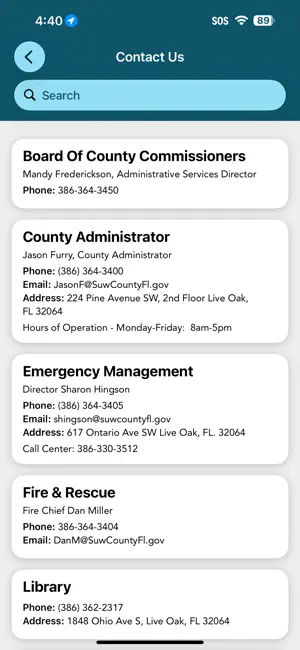 Suwannee County BOCC FL screenshot 2