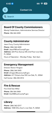 Suwannee County BOCC FL Screenshot 2 of 3