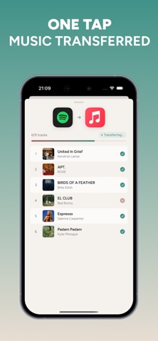 Transfer Playlist for My Music screenshot