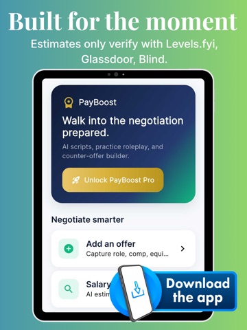 PayBoost: AI Salary Coach iPad screenshot