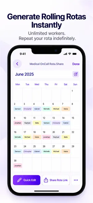 Simple Rota Maker screenshot 1
