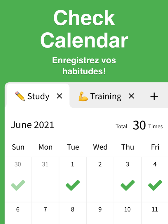 Screenshot #4 pour Check Calendar - Habitude