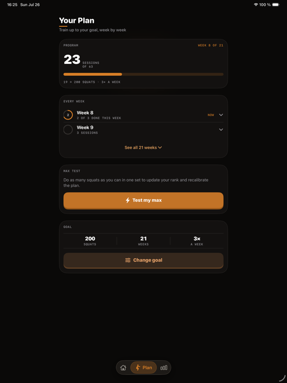 Squats 200 - Legs Workout iPad screenshot
