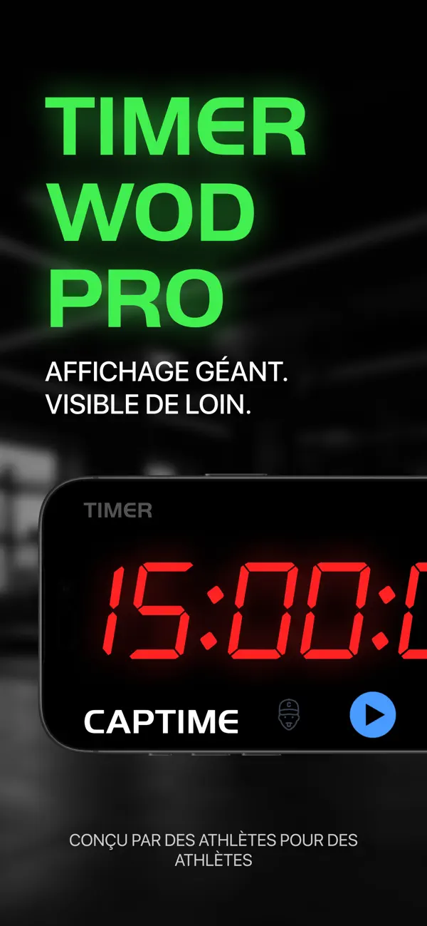 Screenshot #1 pour Captime - Timer HIIT & WOD