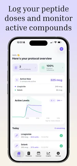 PepPal Peptide Dose Tracker screenshot 1
