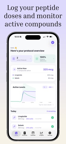 PepPal Peptide Dose Tracker Screenshot 1 of 5