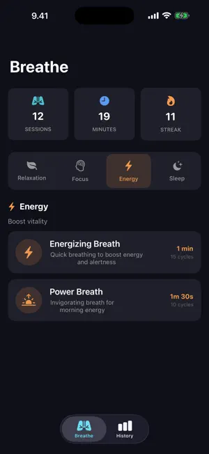 Breathe & Relax: Exercises screenshot 3